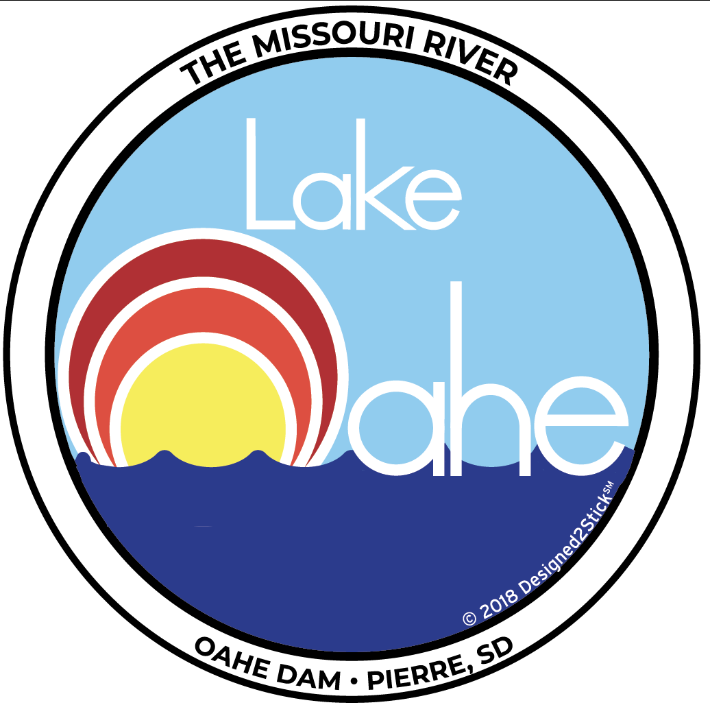 Lake Oahe & Oahe Dam sticker